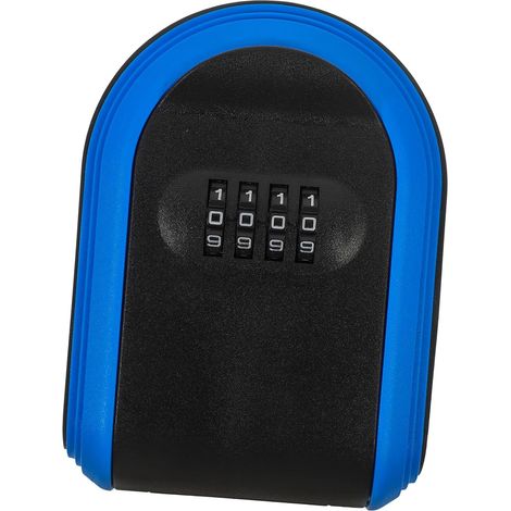 Wall-mounted key safe, hanging safe, security locker, password box, small lock, small plastic security locker, key safe with password lock, decorative accessory (1/5)