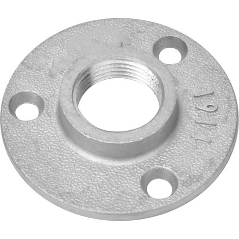 10 Stück DN20 3-Loch-Flanschfuß-Rohrverschraubungen aus Aluminiumlegierung mit Gewinde zur Befestigung von Regalböden (1/5)