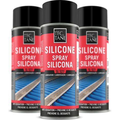 Pack 3 spray lubricante de silicona,elementos de caucho comas y plástico 400ml (1/2)