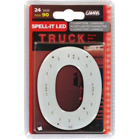 Spell-It Led, 90 mm, 24V - Rosso - O