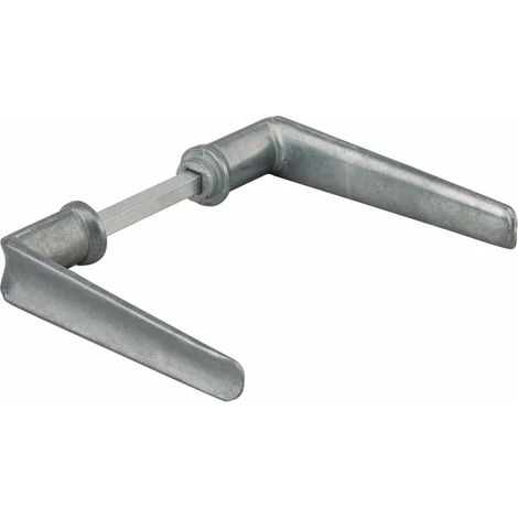 Thirard – Béquille de porte en laiton poli 6mm – Installation facile sur portes jusqu'à 70mm – Réglage par vis pointeau – 1 portée pour serrure à appliquer