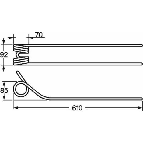 Dente Giroandanatore Kuhn 57562500, K8013670 Filo 9,5
