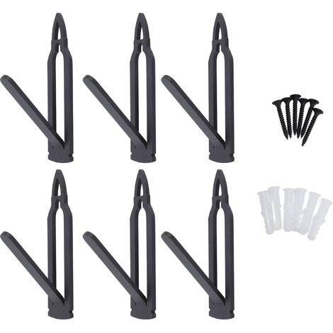6PCS European Skull Wall Mount Bracket Hangers for Deer Mule Antelope Small Game Animals for Indoor Outdoor Use (1/5)