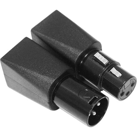 Kit adaptateur Ethernet RJ45 vers XLR 3 broches femelle et mâle (1 paire de 3 broches) (1/5)