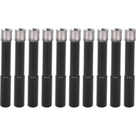 Ensemble de 10 forets à dents de scie, forets diamantés, outil d'agrandissement de trous pour marbre, accessoires pour perceuse manuelle, 10 mm (1/5)