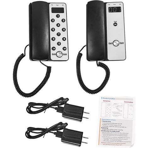 L'extension téléphonique d'interphone sans fil prend en charge plusieurs appareils, système de volume réglable (1/5)