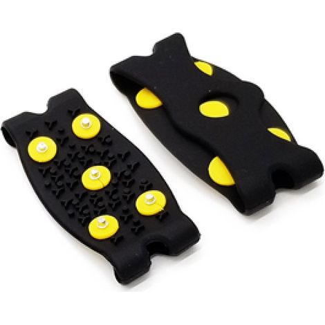 Crampons antidérapants, pointes de chaussures, pointes pour la neige et la glace, antidérapants, griffes de chaussures à dents, pointes à glace pour et hommes, hiver, plein air, sports, randonnée, pê (1/3)