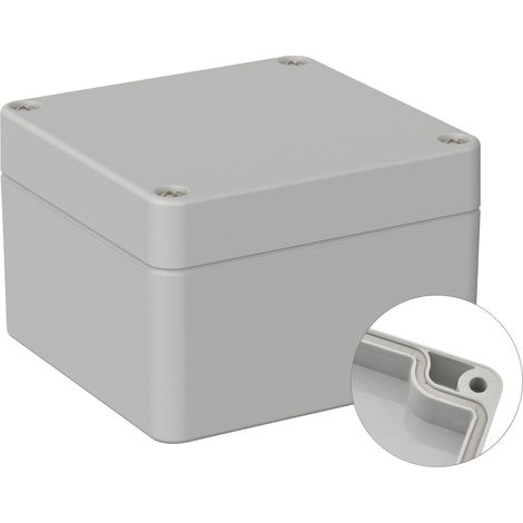 TRU COMPONENTS TC-9065652 Industrie-Gehäuse 122 x 120 x 85 ABS Lichtgrau (RAL 7035) 1 St. (1/2)