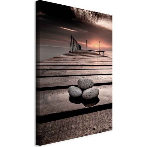 Peinture - Coucher de soleil de septembre (1 partie) verticale (1/5)