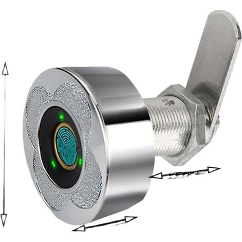 Electronic zinc alloy drawer lock with fingerprint sensor (1/5)