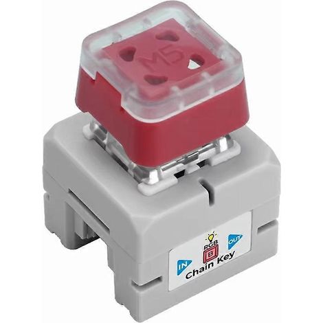 Nœud d'entrée à touche unique enchaîné, LED RVB programmable intégrée, avec interrupteur bleu pour touches de clavier mécanique remplaçables à chaud (1/5)