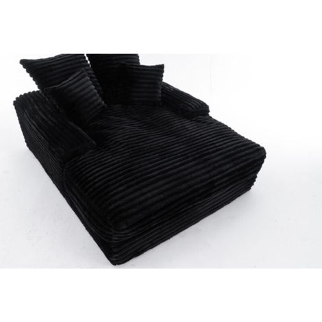 Canapé de luxe en velours côtelé – Design moderne, 4 coussins – Canapé– Aucun assemblage requis : utilisable instantanément comme canapé ou lit – Gain de place idéa (1/5)