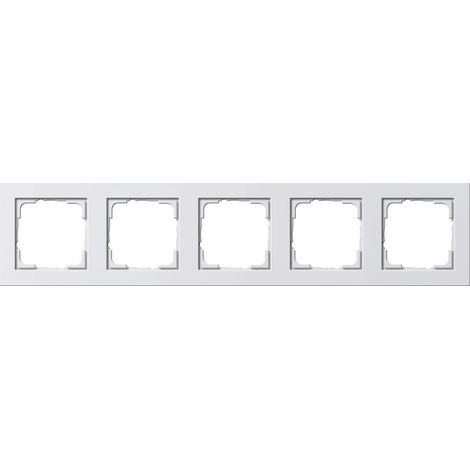 Gira Marco embellecedor 5f Gira E2 Blanco puro m [021522], 0215 22