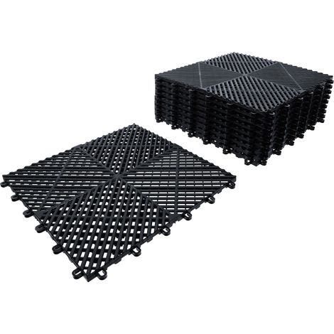 BGS Plástico-Azulejo-Set Sistema-Clic 400x400x18mm 10-piezas - 74546 (1/4)