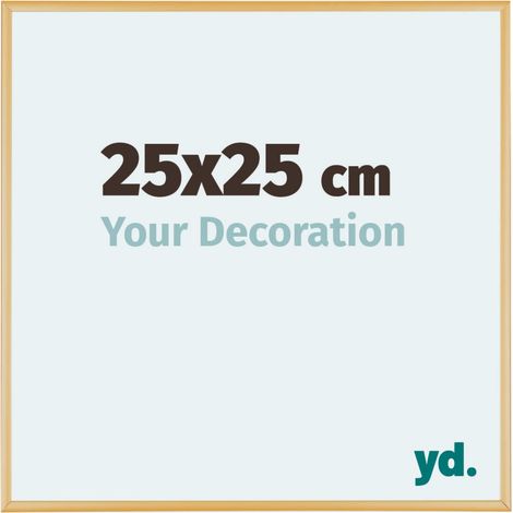 yd. - Cadre photo 25x25 - Or Vintage - Aluminium - Kent
