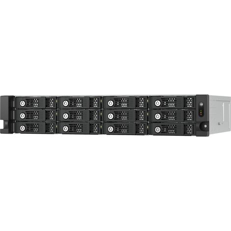 QNAP TL-R1200PES-RP Boîtier de disques de stockage Boîtier disque dur/SSD Noir, Gris 2.5/3.5" (1/5)