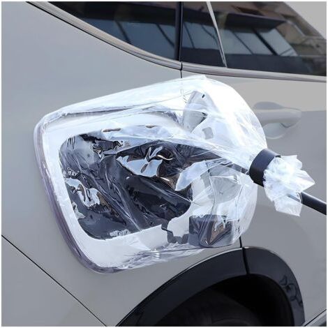 QORVA-Housse de chargeur de voiture transparente et étanche, protection contre la pluie et la poussière pour chargeurs de véhicules électriques, étui de protection à adsorption magnétique pour prise d (1/5)