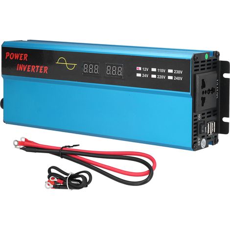 Onduleur Solaire 12V vers 220V, Conductivité Thermique Optimale, Rendement Élevé, Protection Intelligente, Léger et Compact, Convertisseur de Tension pour Voiture (1/5)