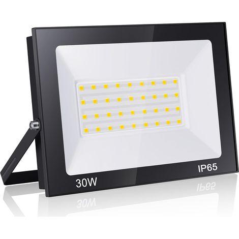 Projecteur LED Extérieur 30W 3000LM 6000K Blanc Froid IP65 Étanche pour Terrasse, Jardin, Parc, Garage, Cour, Entrée (1/5)