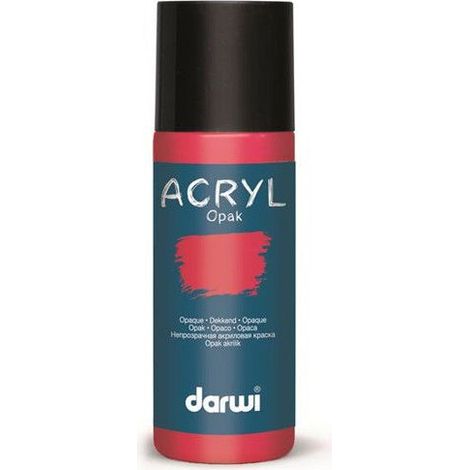 Peinture acrylique - DARWI - DA0220080420 - Opaque - Carmin - 80 ML