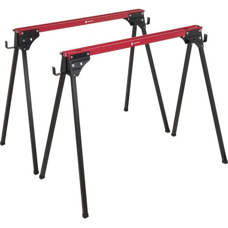 TOOLCRAFT TO-10311633 Acciaio Cavalletto per tagliare la legna Pieghevole 230 kg (L x P) 965 mm x 480 mm 3.9 kg 2 pz. (1/5)
