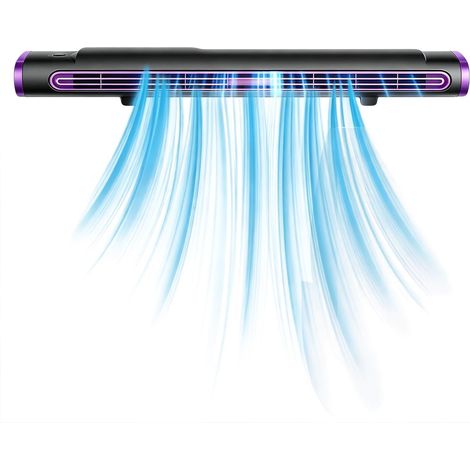 Ventilateur AC pour chambre à coucher - Petit ventilateur tour portable rechargeable par USB - Climatiseur de bureau - Pour voiture, camping, extérieur, intérieur, voyage, camping-car, garage, atelier (1/5)