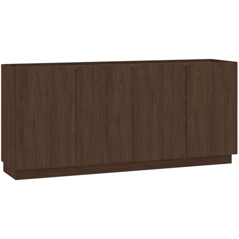 Commode à quatre portes et huit étagères, noyer Villa, 180 x 40 x 85,5 cm (1/5)