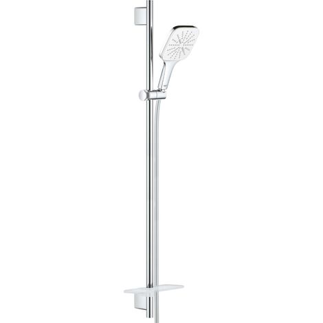 Grohe Rainshower SmartActive 130 Cube Set asta doccia a 3 getti Bianco, 26586LS0 (1/5)