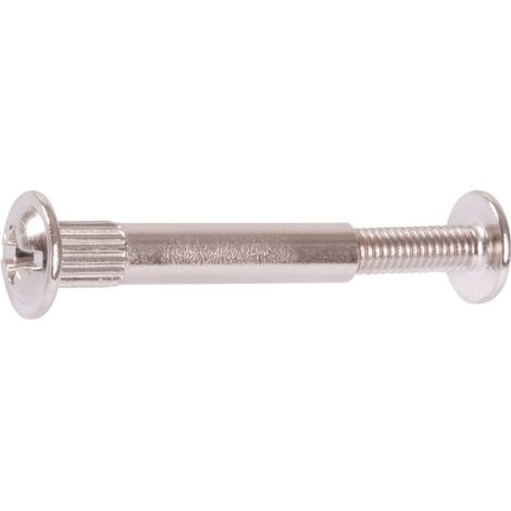 Hettich – Vis de connexion en acier zingué 48mm – Longueur 26-44mm – Tête fraisée bombée – Pour assemblage caissons de meubles (1/2)