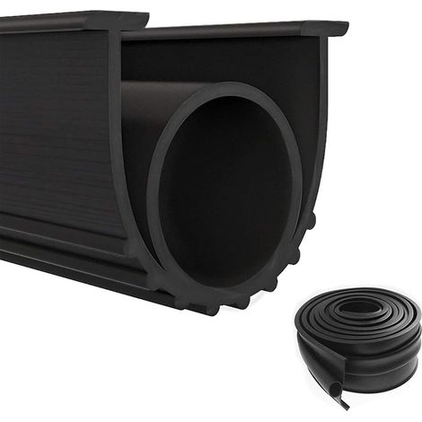 Joint de porte de garage, bandes d'étanchéité de porte de garage, bandes de caoutchouc au bas de la porte à rouleau, imperméable et coupe-vent, humidi (1/5)