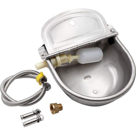 Abreuvoir Automatique Abreuvoir Chevaux Chien 4 en 1 Inoxydable,Utilisé pour BéTail Cheval Porc Mouton Alpaga Chien Buveur Outil D'Élevage (1/5)