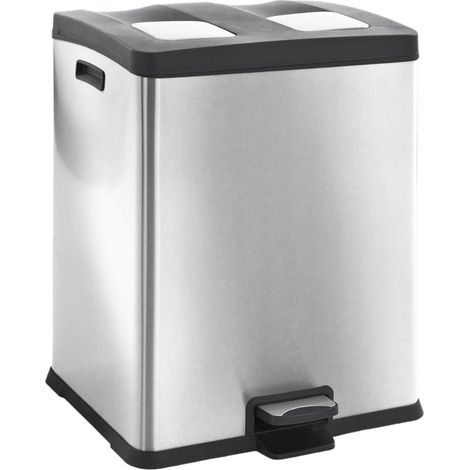 EKO Contenitore per rifiuti a pedale capacità 2 x 30 l (1/5)