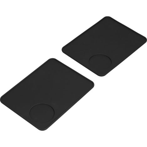 Lot de 2 tapis de tassement à café antidérapants en silicone pour tasser la poudre de café, pour la maison, la cuisine et le bar. (1/5)