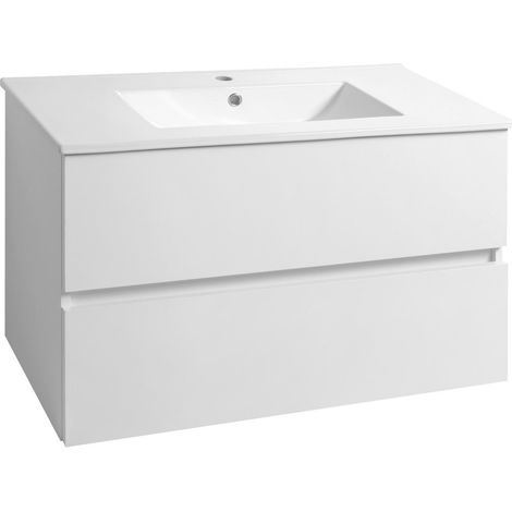 PANEDA Meuble sous-vasque 89,5x55x45,2cm, blanc (1/4)