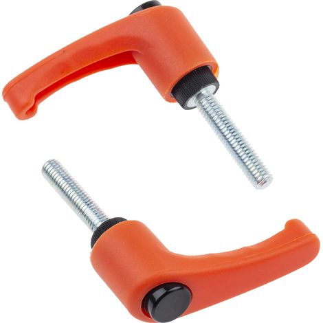 Levier de serrage RS PRO, , filetage M6, Mâle L. 30mm ( Prix pour Paquet de 2 )