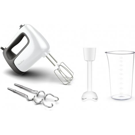 Moulinex Prep'Mix+ 500W Batteur Blanc Anthracite (1/4)