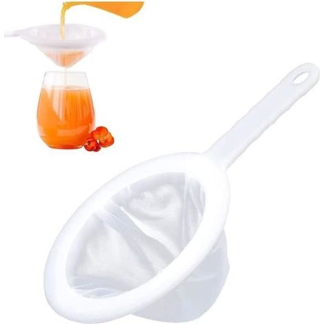 1 Pièces Passoire Plastique,400 Mesh Filtre À Tamis Fin Filtre Alimentaire,Passoire Alimentaire en Nylon,Tamis De Cuisine Plastique