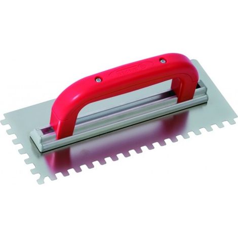 SOFOP TALIAPLAST - Platoir à colle inox 28x11 dents carrées 8mm