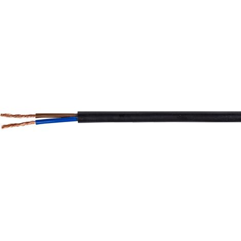 Cavo con guaina H03VV-F (OMY) 2x1,5 nero /100m/