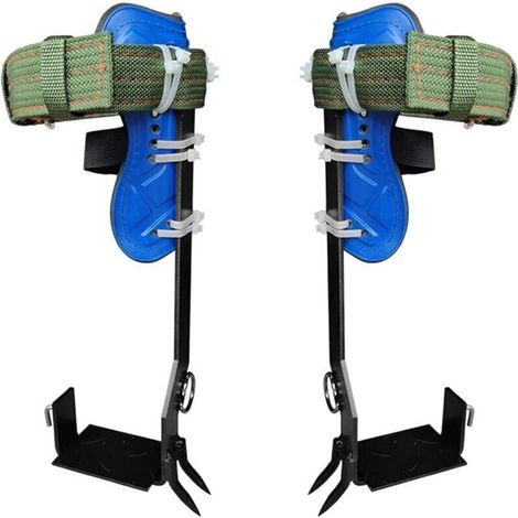 Ensemble de pointes d'escalade d'arbre avec sangles de ceinture de harnais de sécurité réglables, kit d'escalade d'arbre avec 2 engrenages en acier, outils d'escalade (1/5)