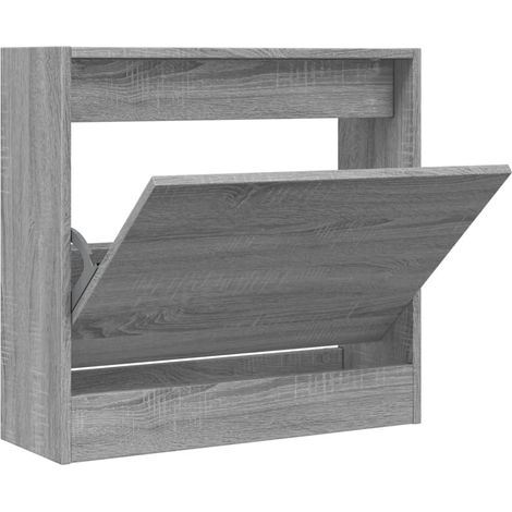 Maison Exclusive - Scarpiera Grigio Sonoma 60x21x57 cm in Legno Multistrato