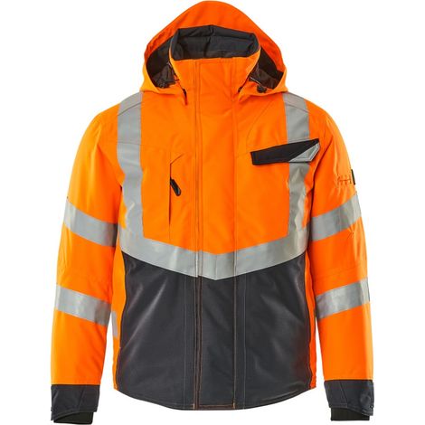 Mascot SAFE SUPREME Warnwinterjacke wasserdicht Klasse 3 Hastings 15535 Gr. L hi-vis orange/schwarzblau