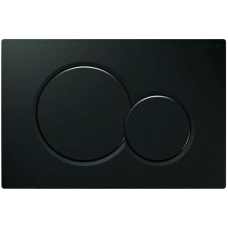 Plaque de déclenchement, pièces détachées pour réservoir, anciens modèles Plaque de déclenchement pour UP320 et 300, double chasse, 1 pièce noire (1/3)