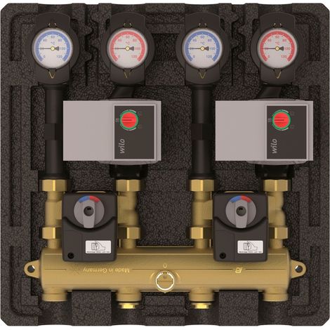 Thermax 2 x K32, DN20 incl. servomoteur 2 x Wilo Yonos Para RS 15/6