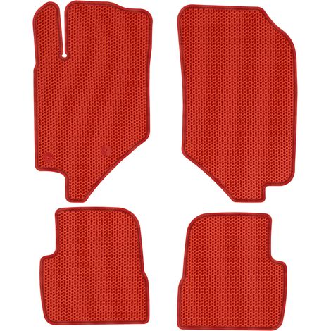 Peugeot 208 II GT Berline à partir de 2019. Tapis de sol dédiés - EVA ROUGE NIVELLEMENT (1/5)