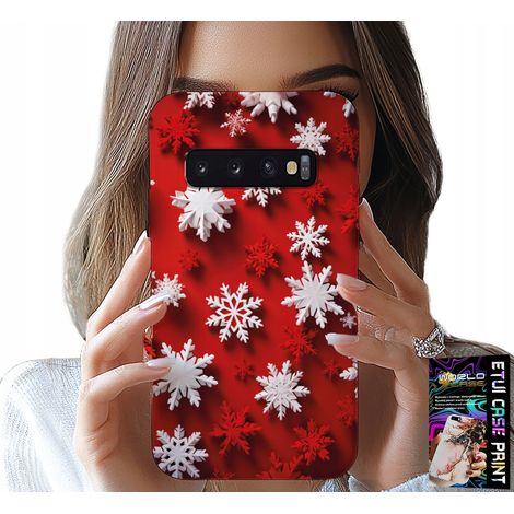 Custodia per Samsung Galaxy S10 - fiocchi di neve, neve, stelle, festività (1/5)