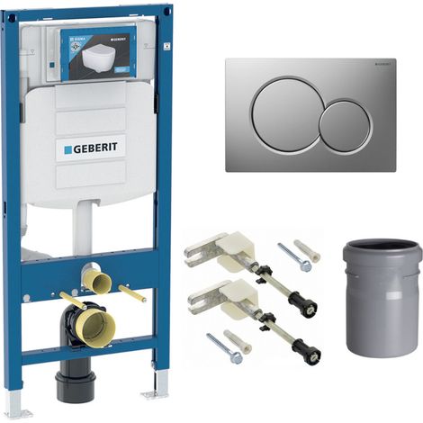Confezione Duofix UP320 Cornice di supporto + placca Sigma01 Cromo lucido (UP320-Sigma01-E)