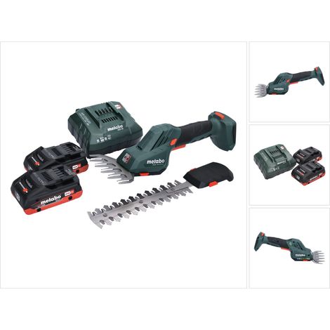 Metabo SGS 18 LTX Q Akku Gras und Strauchschere 18 V + 2x Akku 4,0 Ah + Ladegerät (1/5)
