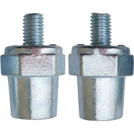 Connettore universale per terminale batteria positivo/negativo in 2 pezzi, connettori per cablaggio batteria in argento resistenti alla corrosione, prolunga laterale con terminali (+): 1 (1/5)