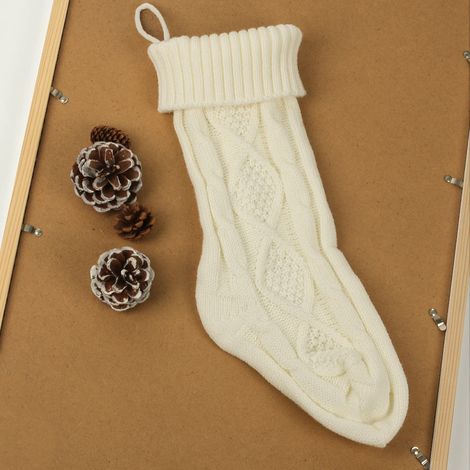 Chaussettes de Noël, sachets de bonbons, cadeaux, cheminée, sapin de Noël, décorations de Noël (paquet de 1) (1/3)